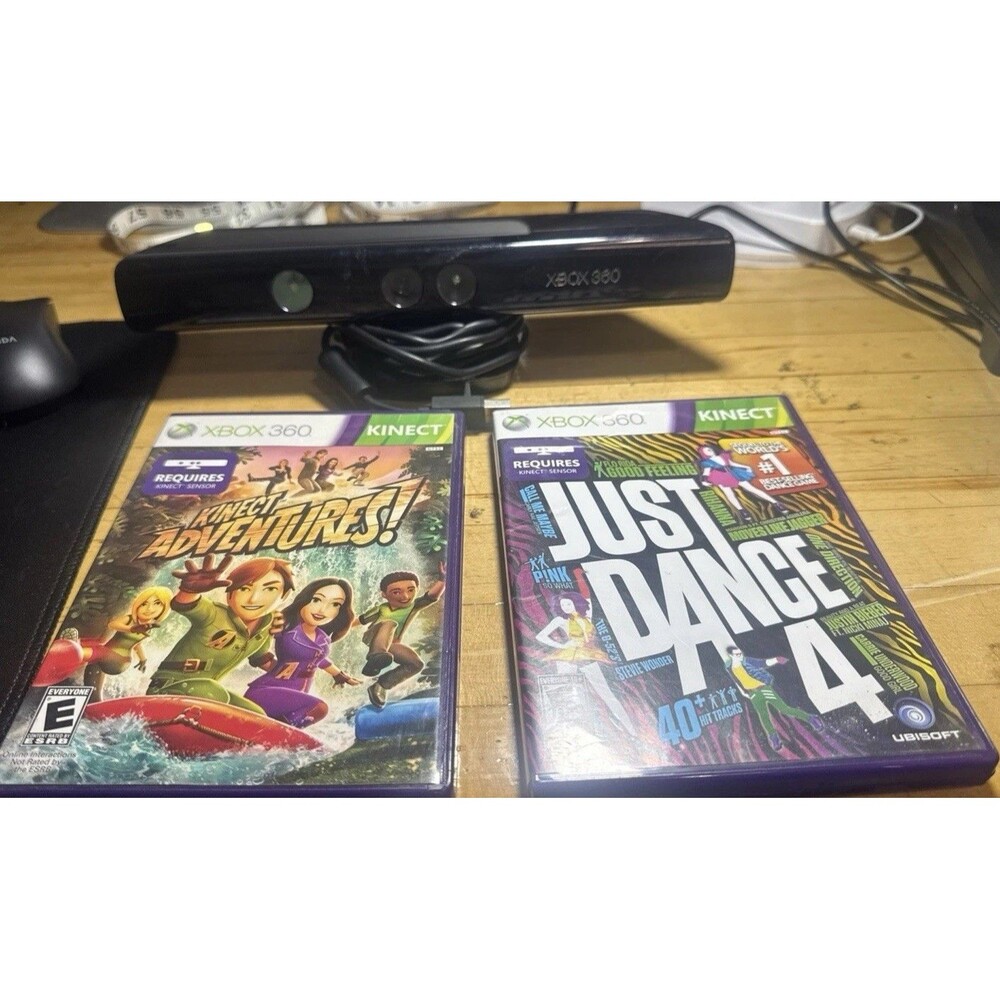 Microsoft XBOX 360 Kinect Sensor Dance Bundle Just Dance 4, Kinect Adventures